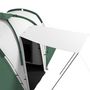 Voir la diapositive 4 : OUTSUNNY Tente de camping familiale 4-6 pers. - tente tunnel 2 grandes portes sac inclus - fibre verre polyester gris vert