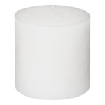 COMPTOIR DE LA BOUGIE Bougie Cylindrique  Rustic  10cm Blanc