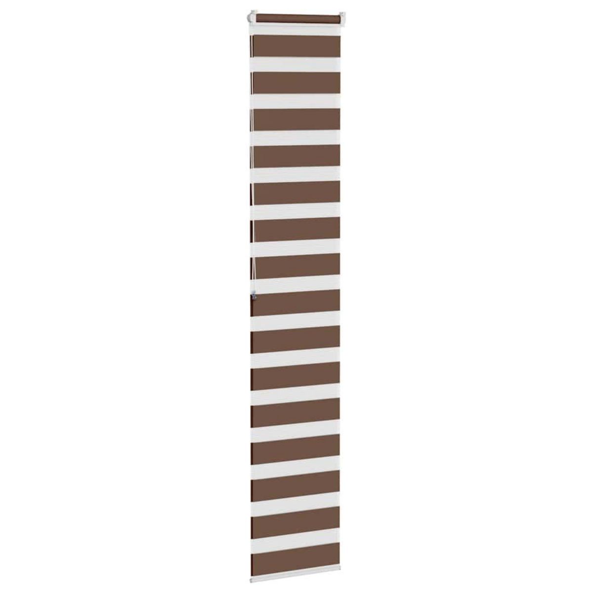 VIDAXL Store zebre marron 45x200 cm largeur du tissu 40,9 cm polyester