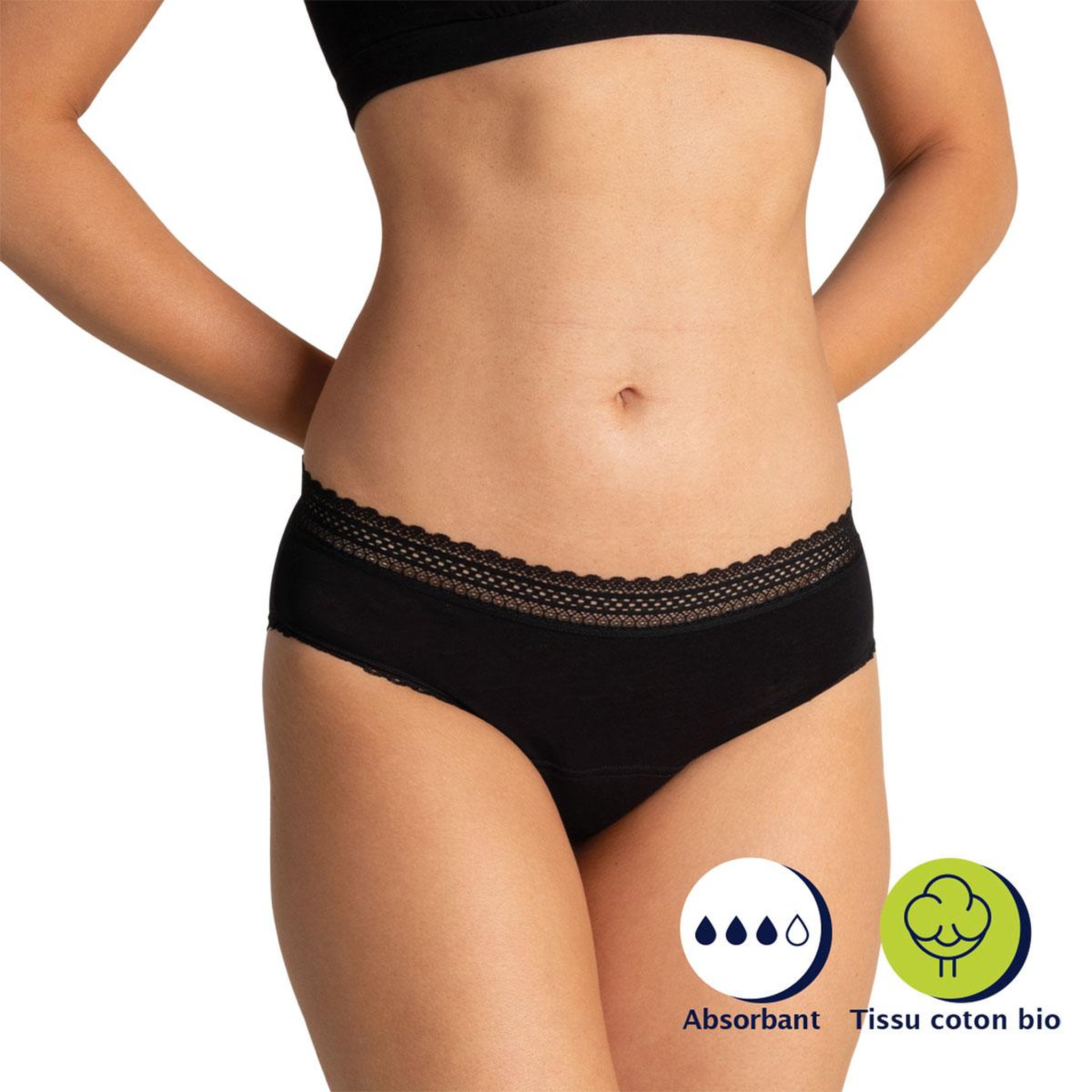 Voir la diapositive 2 : Athena Slip pour les règles femme
