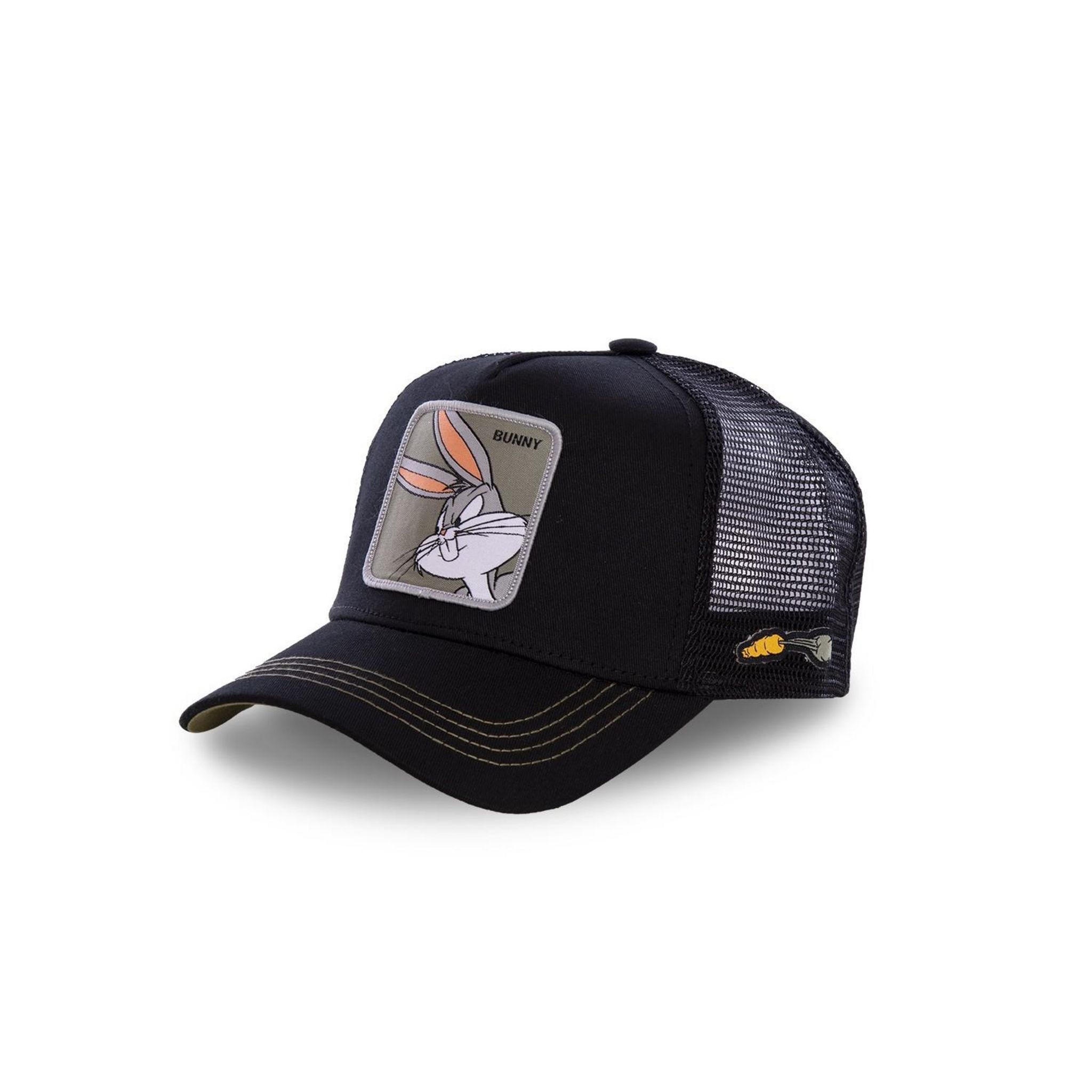 Casquette Capslab Looney Tunes Daffy Duck – Noir – Taille Unique – Coton – Style Streetwear
