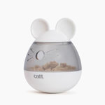 MARKET24 Distributeur de friandises pour chat - CATIT - PIXI - Design oreilles de souris - Blanc