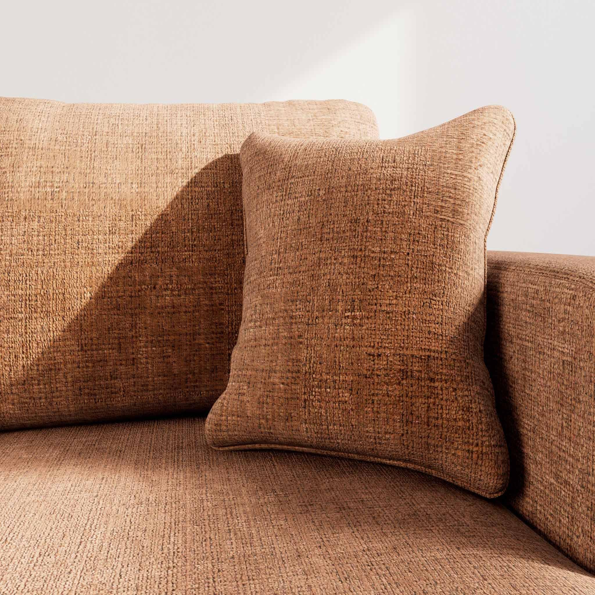 Voir la diapositive 4 : BEST MOBILIER Miro - canapé d'angle droit 4 places convertible avec coffre en velours texturé