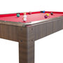 Voir la diapositive 3 : PLAY4FUN Billard Américain AMBIANCE 7Ft - 226,5 x 126,5 x 80 cm avec accessoires et plateau dînatoire - Couleur Chêne