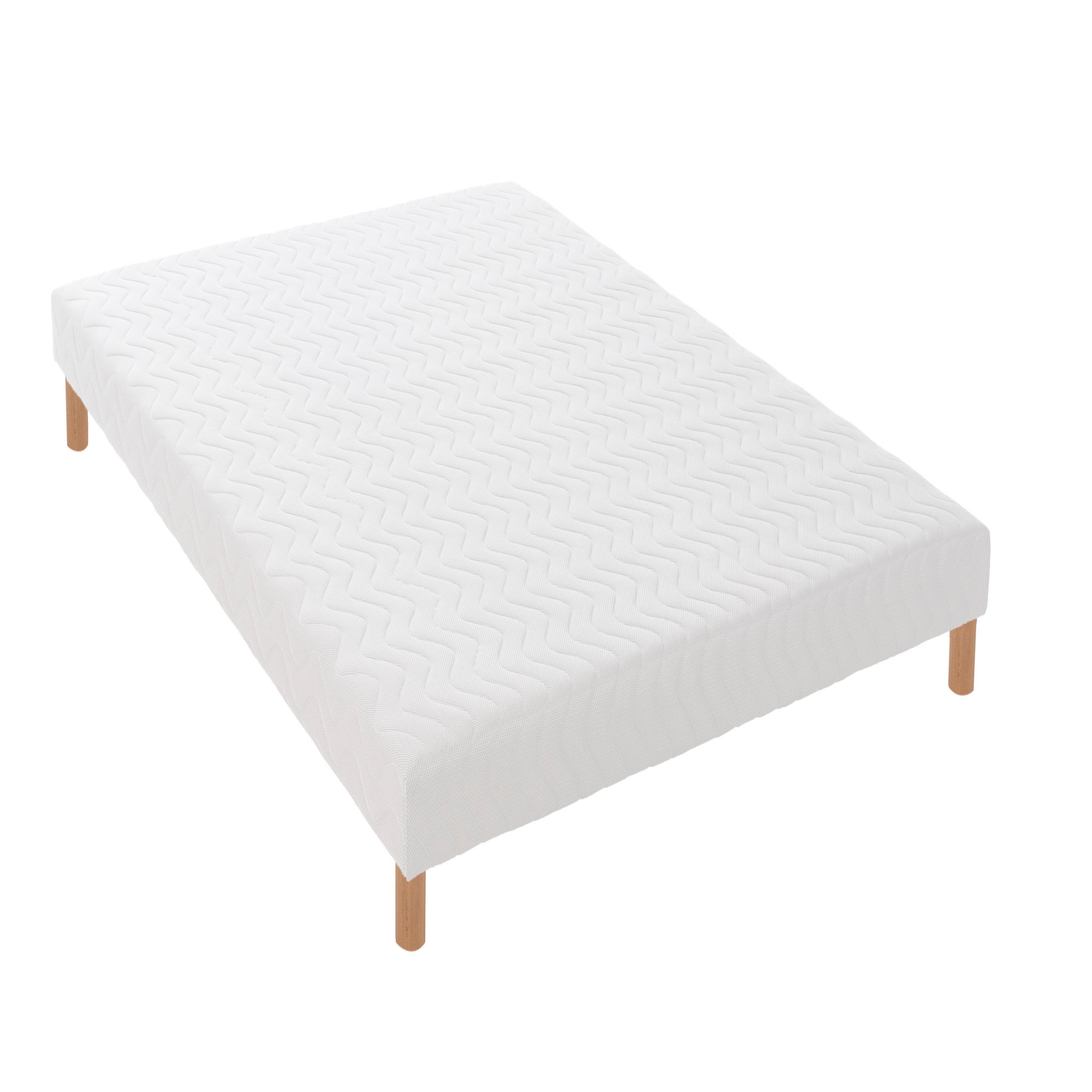 Voir la diapositive 5 : Ensemble matelas ressorts ensachés + sommier tapissier 160x200 cm ELOISE