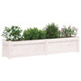 Voir la diapositive 3 : VIDAXL Jardinieres 2 pcs blanc bois de pin massif
