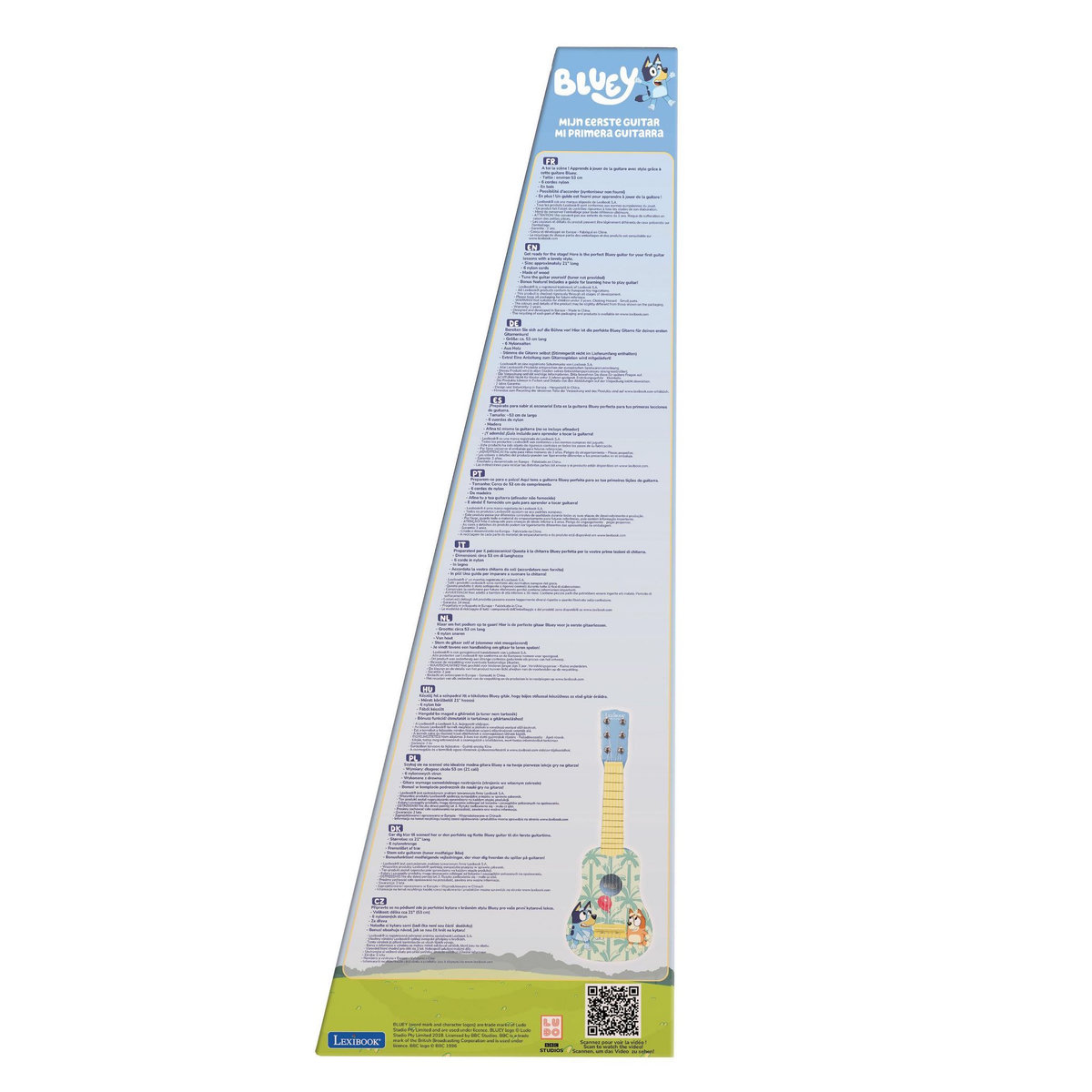 Lexibook Ma Première Guitare Bluey en bois - 53 cm