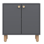 Habitat et Jardin Buffet en bois  Lina  - 72 x 36 x 73 cm - Gris anthracite