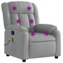 Voir la diapositive 2 : VIDAXL Fauteuil de massage inclinable Gris clair Tissu