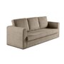 Voir la diapositive 2 : BEST MOBILIER Marilia - canapé 3 places - convertible déplimousse - en velours côtelé