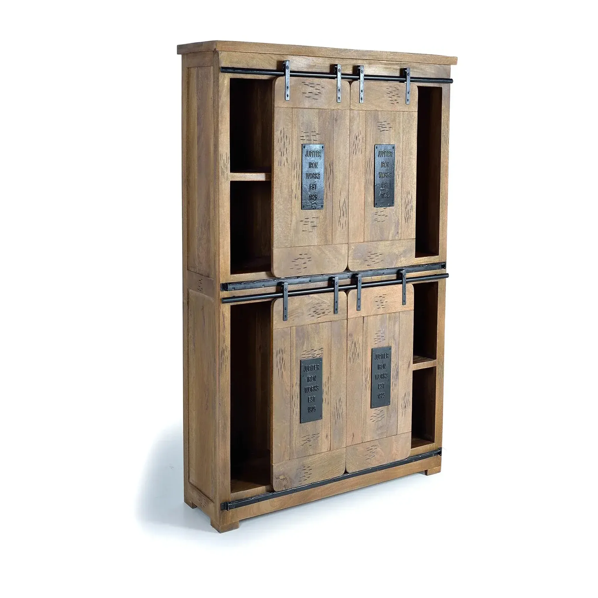 Voir la diapositive 4 : GINER Y COLOMER SL Vaisselier en bois de manguier 150 cm style industriel