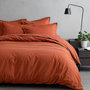 Voir la diapositive 1 : Home collection Parure housse de couette 100%satin de coton 70 fils