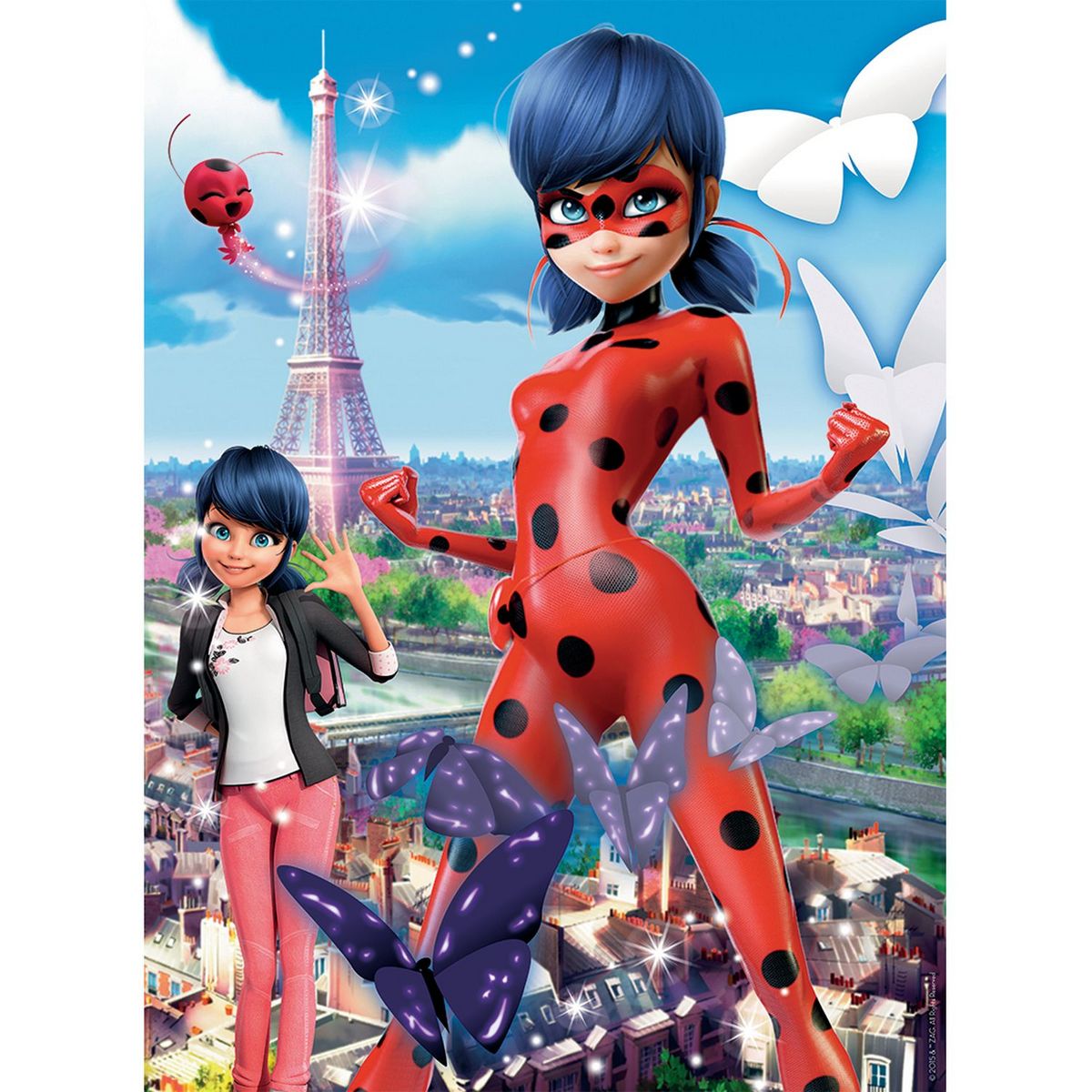 RAVENSBURGER Puzzle Nathan 250 pièces - Ladybug protège Paris / Miraculous