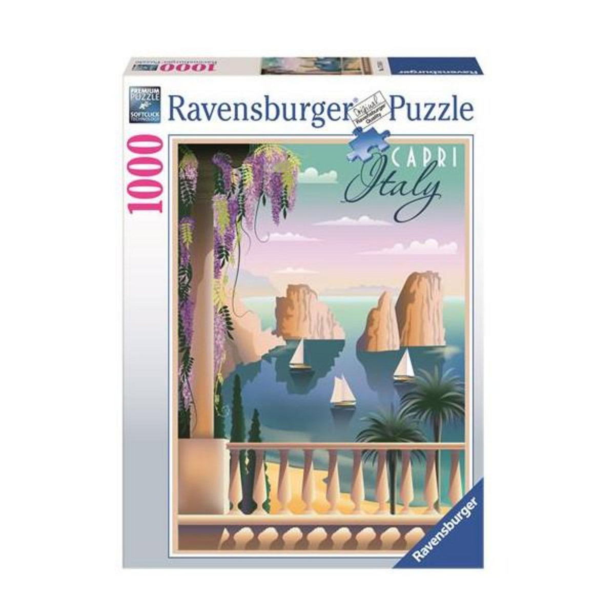RAVENSBURGER Puzzle Ravensburger Carte postale de Capri 1000 pièces