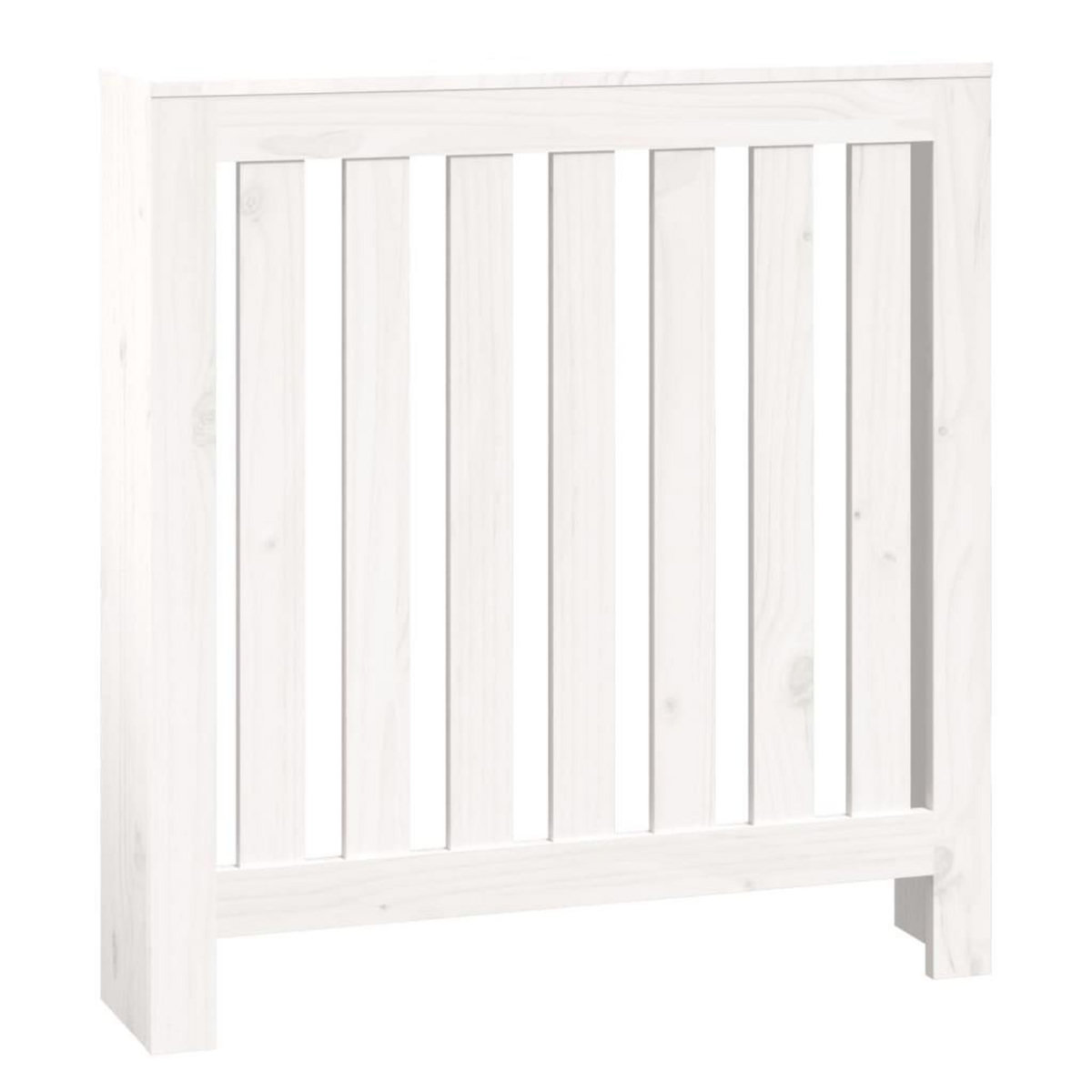 VIDAXL Cache-radiateur Blanc 79,5x19x84 cm Bois massif de pin