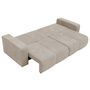 Voir la diapositive 2 : BEST MOBILIER Nicole - canapé droit 4 places convertible avec coffre en tissu