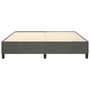 Voir la diapositive 5 : VIDAXL Cadre de lit sans matelas gris fonce 200x200 cm velours