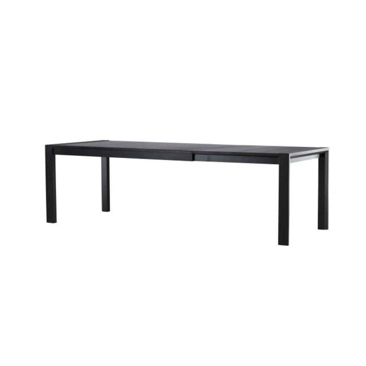 Paris Prix Table à Manger Extensible en Bois  Slider  170-250cm Noir
