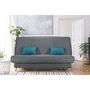 Voir la diapositive 2 : BULTEX COMFORT BULTEX Clic clac 3 places - Tissu anthracite - Made in France - L 192 x P 95 x H 101 - MONA