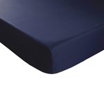 DODO Drap housse Coton thermorégulé Marine. Coloris disponibles : Bleu