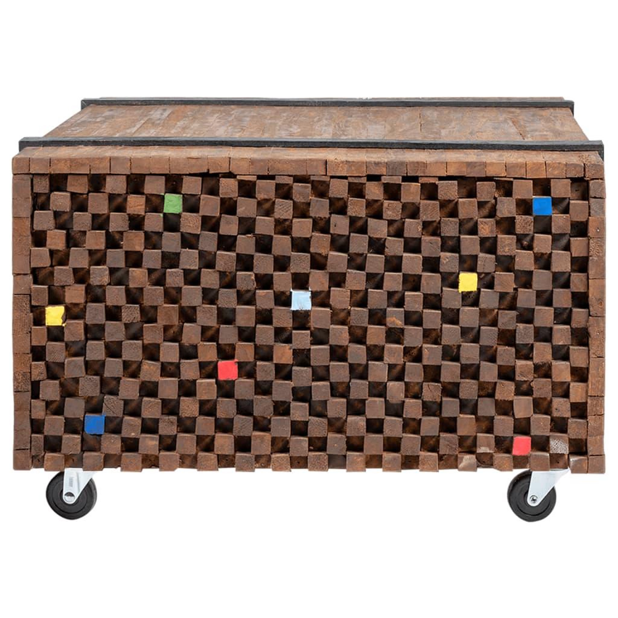 Voir la diapositive 3 : VIDAXL Table d'appoint en teck 60 x 60 x 38 cm