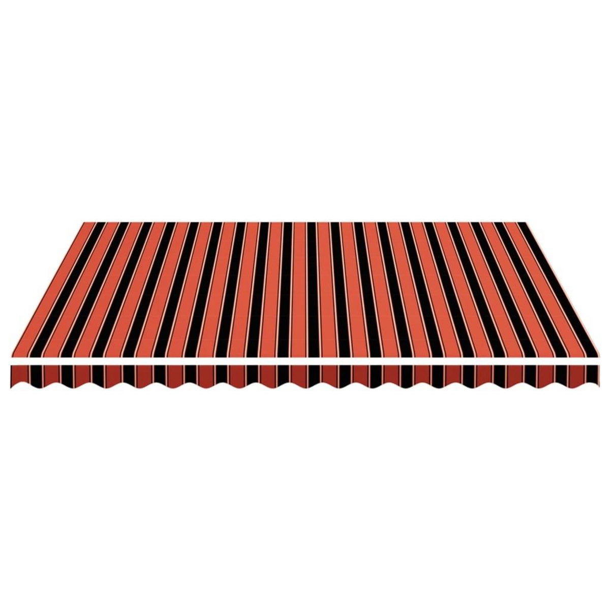 VIDAXL Tissu de remplacement pour auvent Orange et marron 4,5x3,5 m