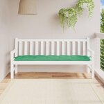 VIDAXL Coussin de banc de jardin vert 180x50x7 cm tissu oxford