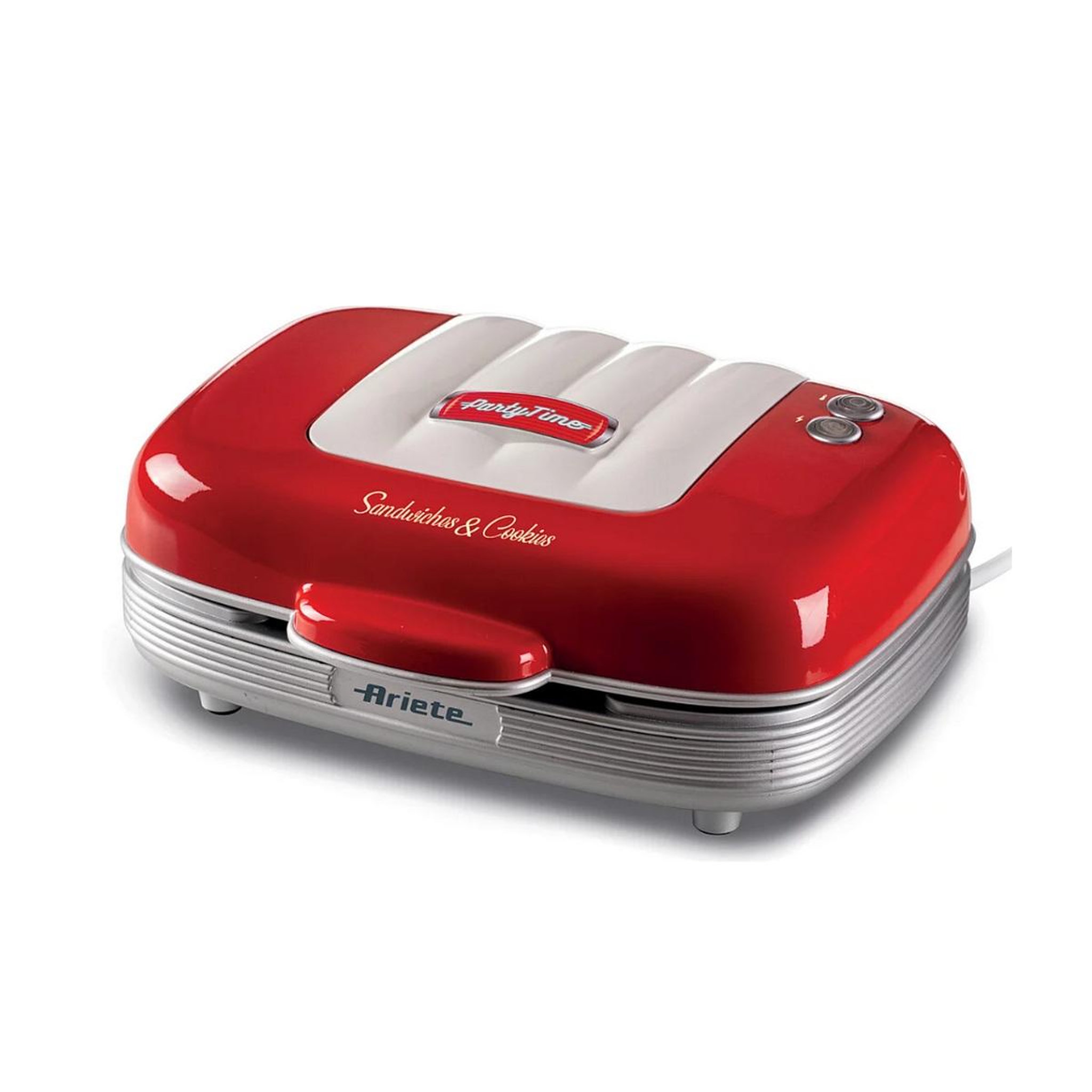 ARIETE Appareil à sandwich 3en1 700w rouge - 1972ROUGE