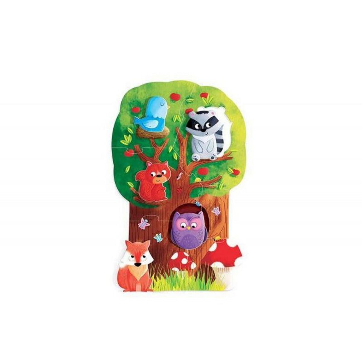 HEADU Jeu découverte Headu Mon Premier Puzzle Montessori La Forêt