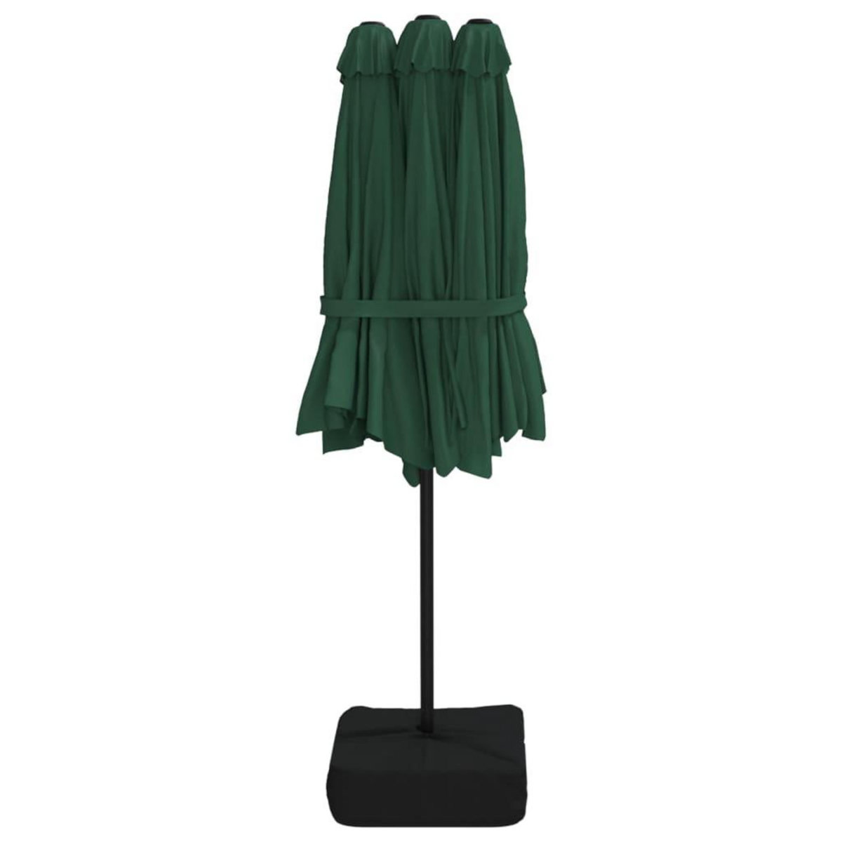 VIDAXL Parasol a double tete vert 449x265 cm