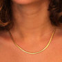 Voir la diapositive 2 : L'ATELIER D'AZUR Collier Femme Maille Haricot - Or Jaune