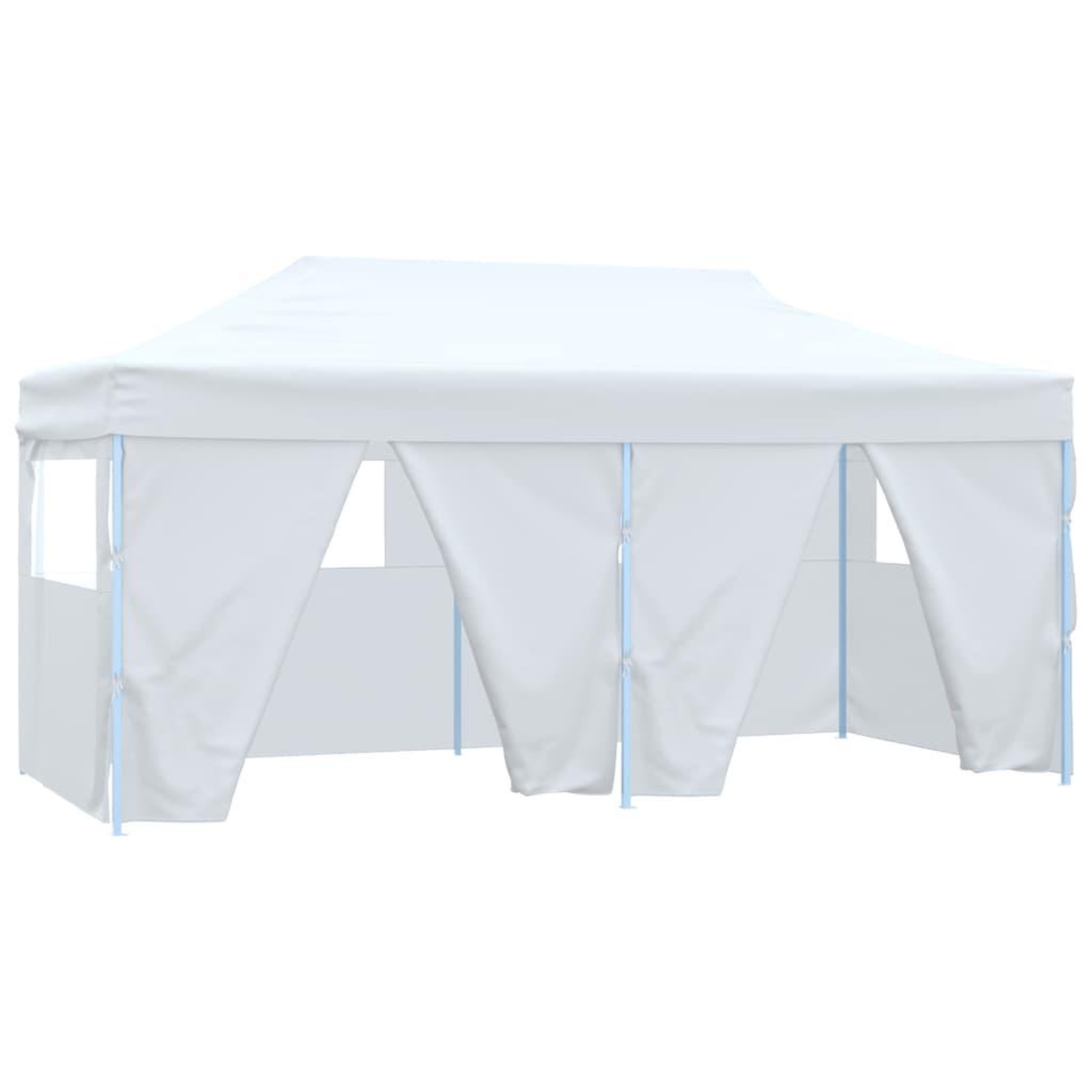 Voir la diapositive 2 : VIDAXL Tente de reception pliable avec 4 parois 3x6 m Acier Blanc