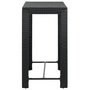Voir la diapositive 3 : VIDAXL Table de bar de jardin Noir 100x60,5x110,5 cm Resine tressee