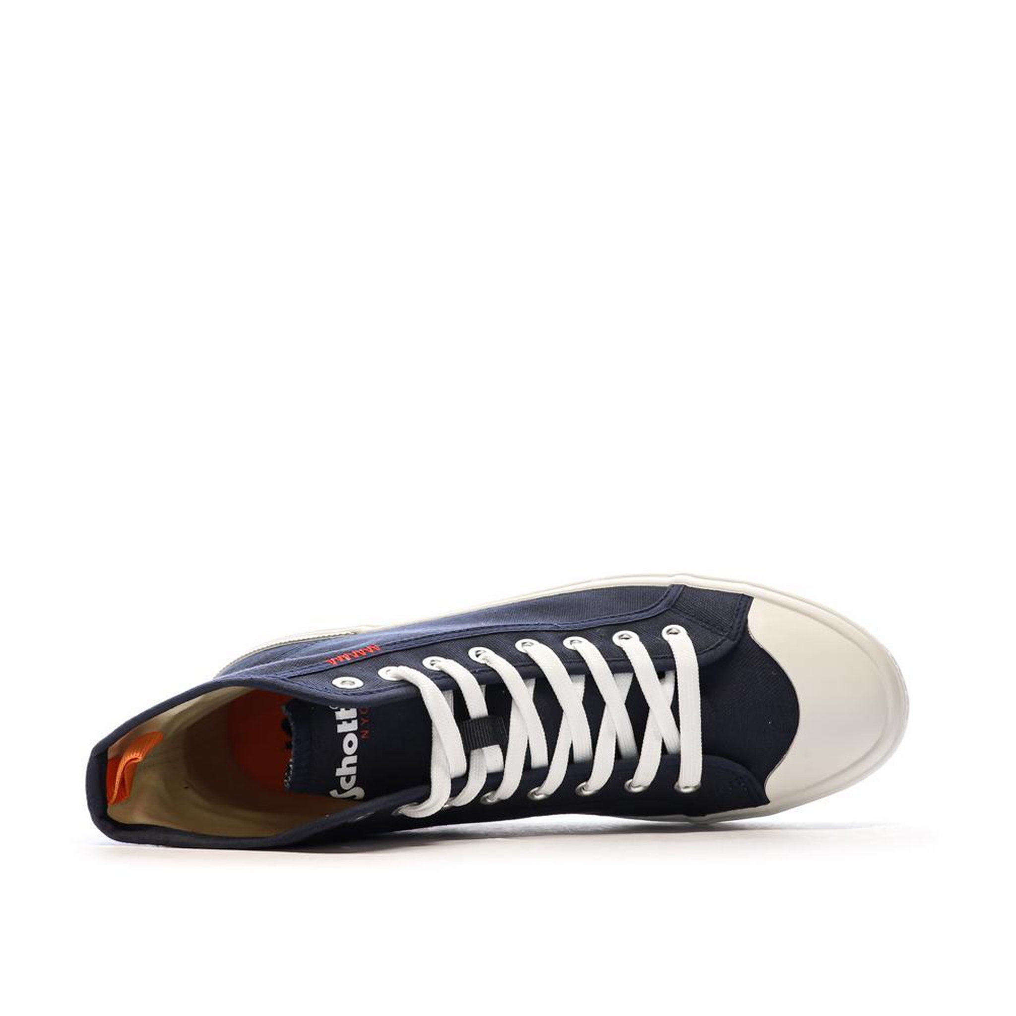 Voir la diapositive 4 : Schott Baskets Marines Homme Schott William