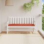 Voir la diapositive 3 : VIDAXL Coussin de banc de jardin rouge melange 150x50x7 cm tissu