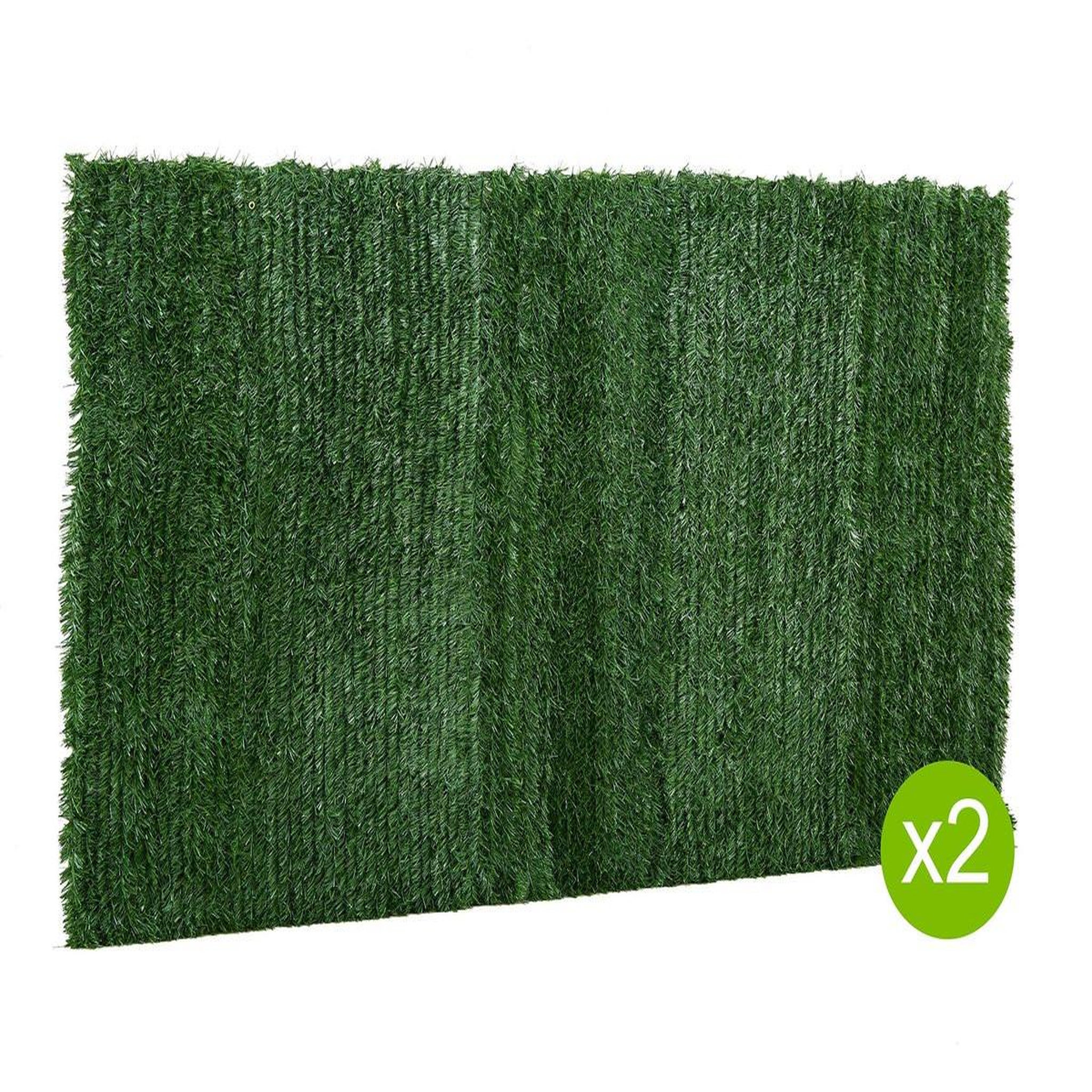 Voir la diapositive 1 : Habitat et Jardin Lot de 2 Haies artificielles - 200 x 300 cm