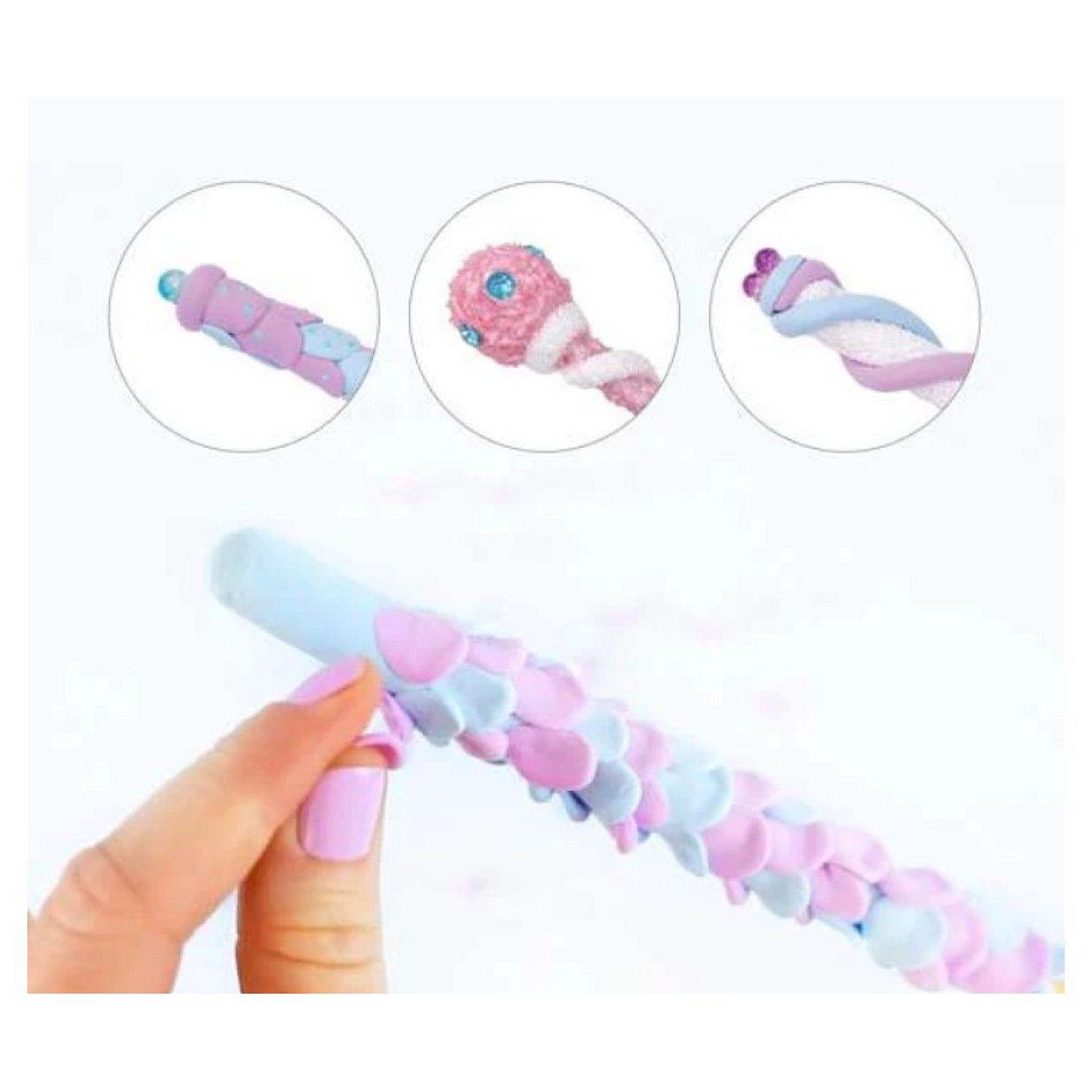 Voir la diapositive 2 : TIGER TRIBE Magic wand kit - baguette magique pastel power