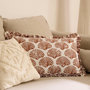 Voir la diapositive 3 : ATMOSPHERA Coussin Déco  Océania  38x58cm Terracotta