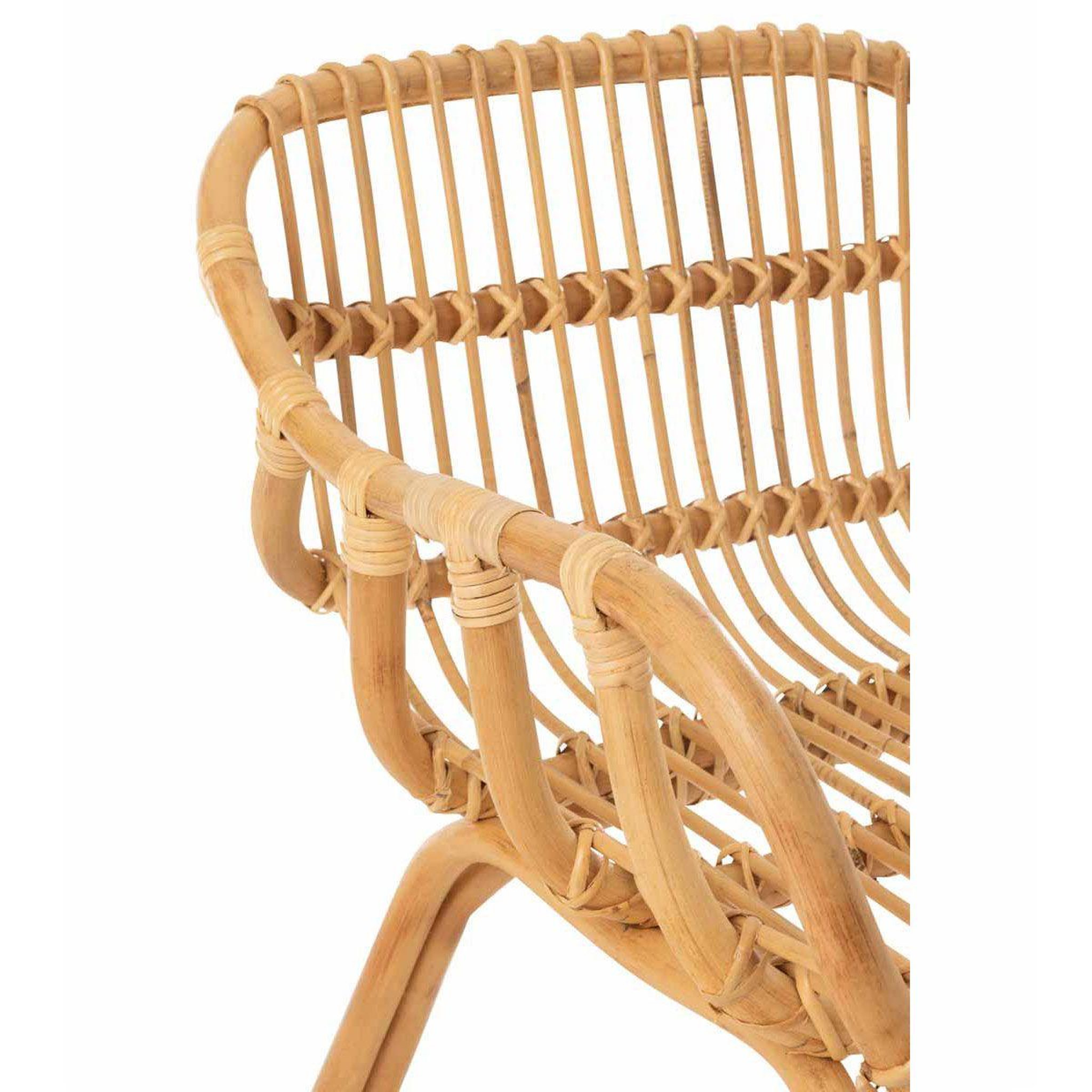 Voir la diapositive 5 : J-LINE Chaise en rotin  ana  82cm naturel