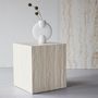 Voir la diapositive 3 : Paris Prix Table d'Appoint Effet Travertin  York  45cm Beige