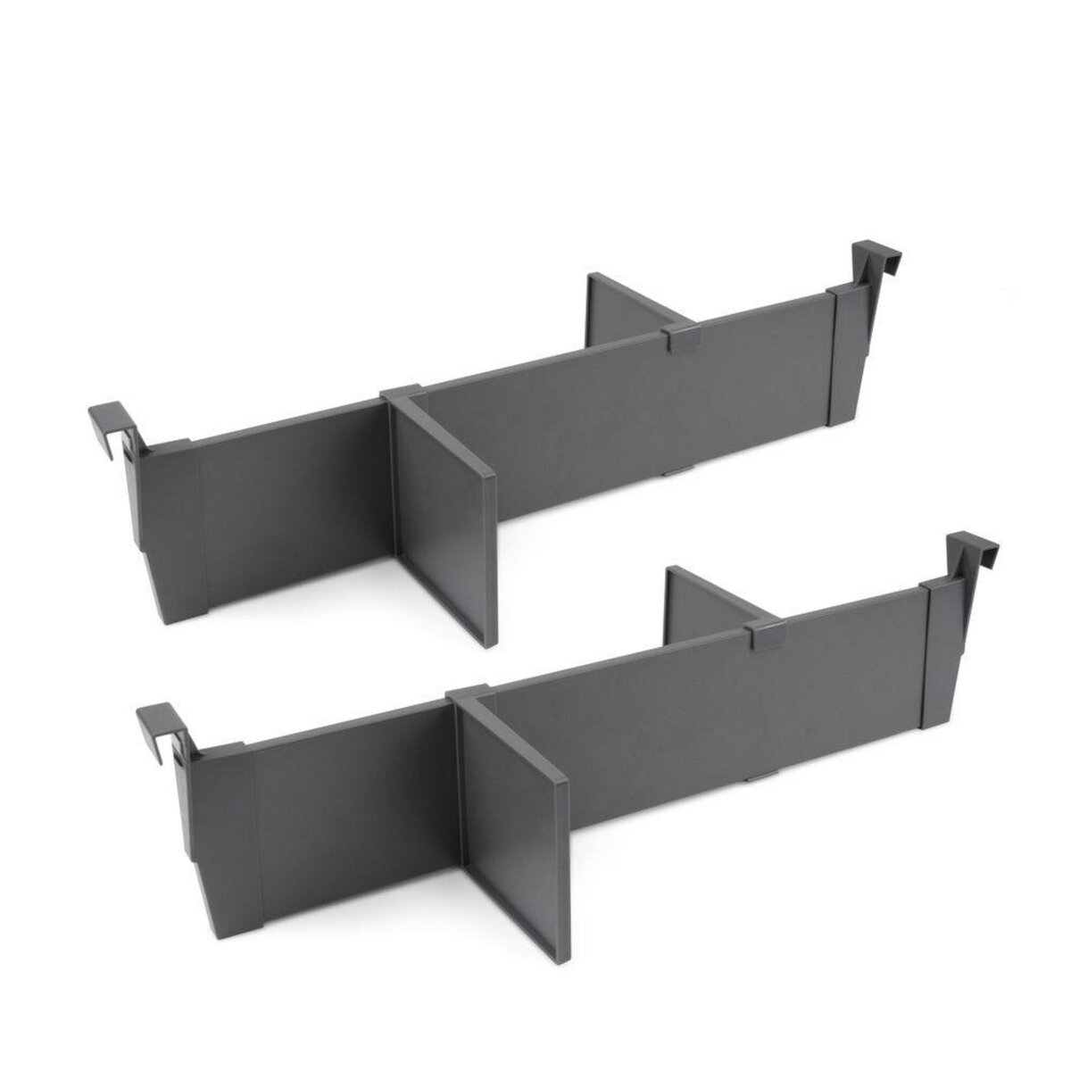 EMUCA SRL Lot de séparateurs pour l'intérieur des tiroirs Vertex-Concept, Module 600 mm, Gris