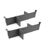 EMUCA SRL Lot de séparateurs pour l'intérieur des tiroirs Vertex-Concept, Module 600 mm, Gris