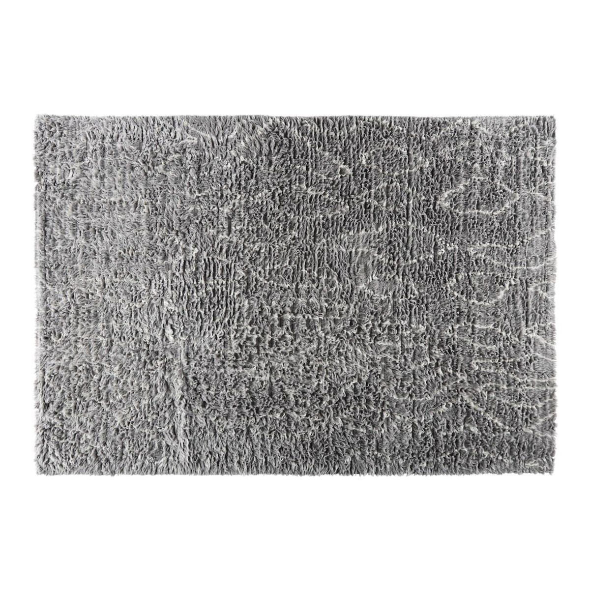 Paris Prix Tapis Rectangulaire en Laine  Leiko  160x230cm Gris