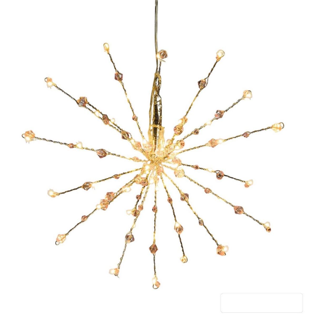 LOTTI Etoile branches lumineuses à suspendre - Diam. 30 cm - Argent