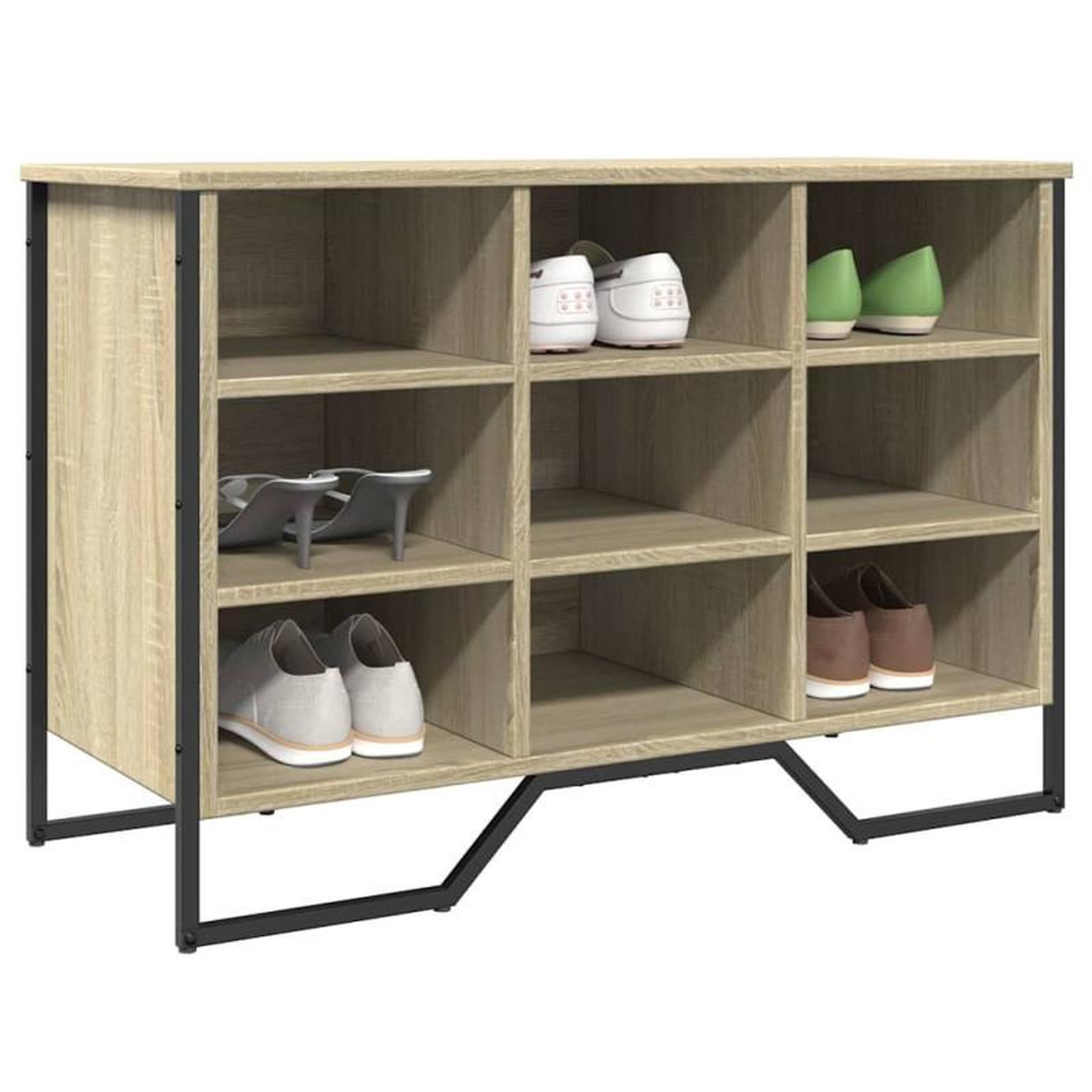 VIDAXL Armoire à chaussures chêne sonoma 90x38x61,5 cm bois ingénierie