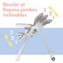 Voir la diapositive 6 : BAMBISOL Bambisol Chaise Haute Bébé Evolutive Pliable | Roulettes | Zen