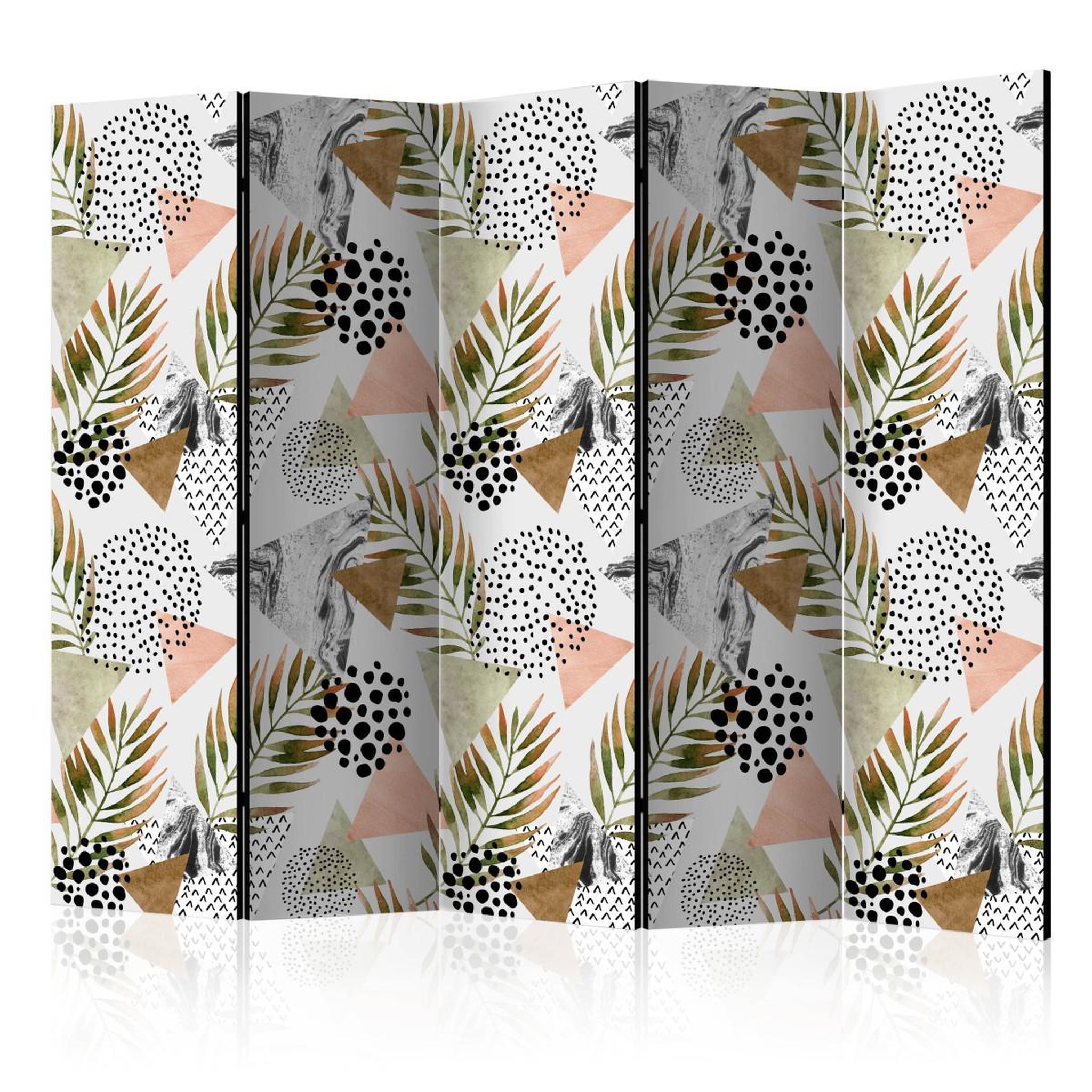 Paris Prix Paravent 5 volets  tropical geometry  172x225cm