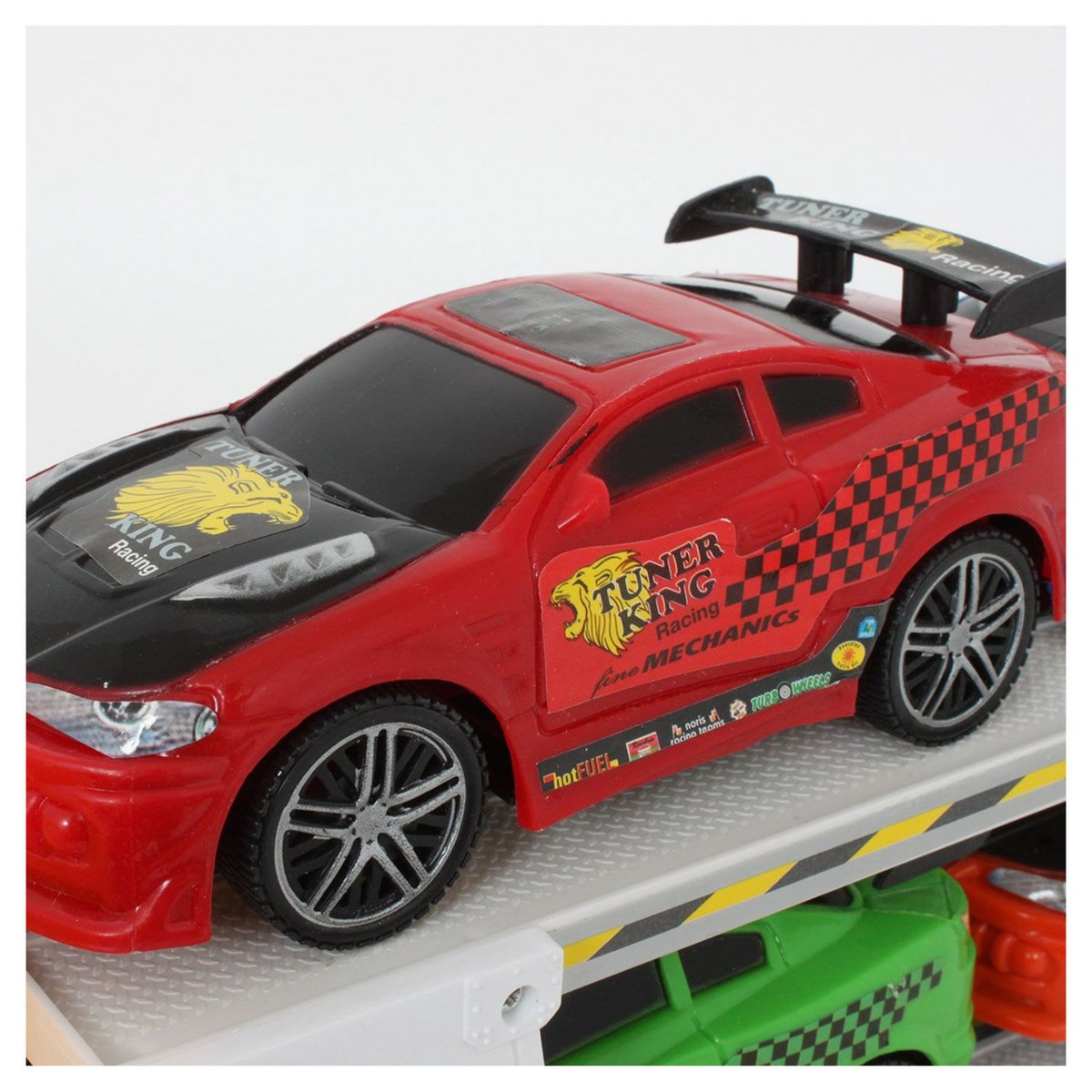 MGM Camion de transport et 4 voitures de sport