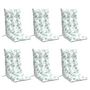 Voir la diapositive 3 : VIDAXL Coussins de chaise a dossier haut lot de 6 modele de feuille