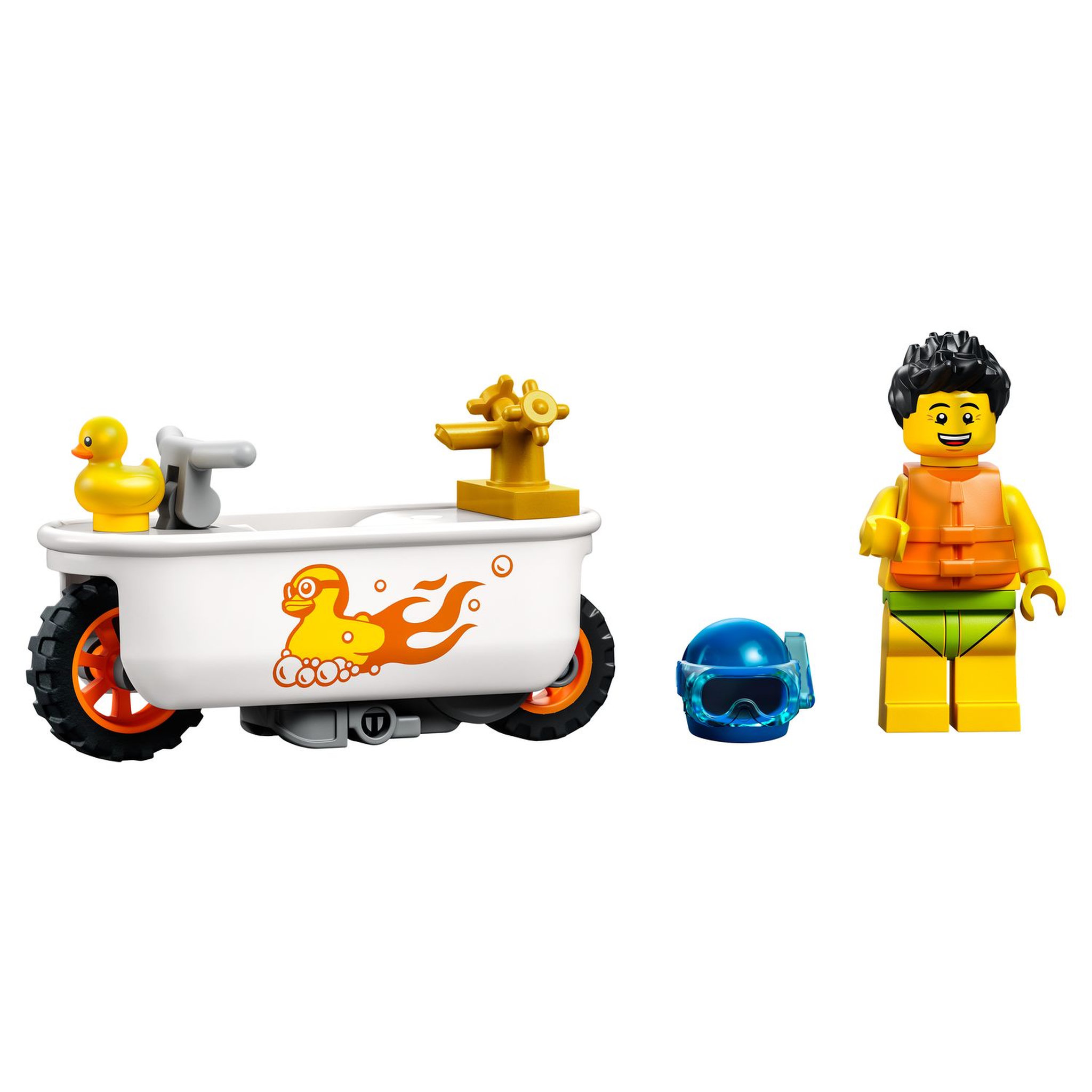 Voir la diapositive 3 : LEGO City 60333 La moto de cascade baignoire 
